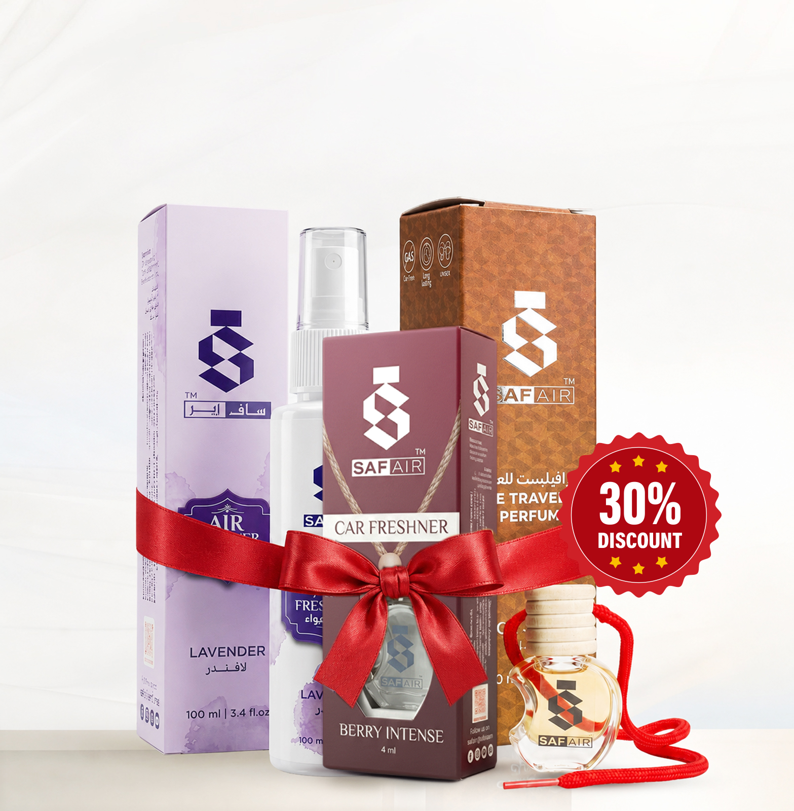 Air Freshner Lavender, The Travelist Perfume Classic &  Carfreshner Berry Intense - Image 1